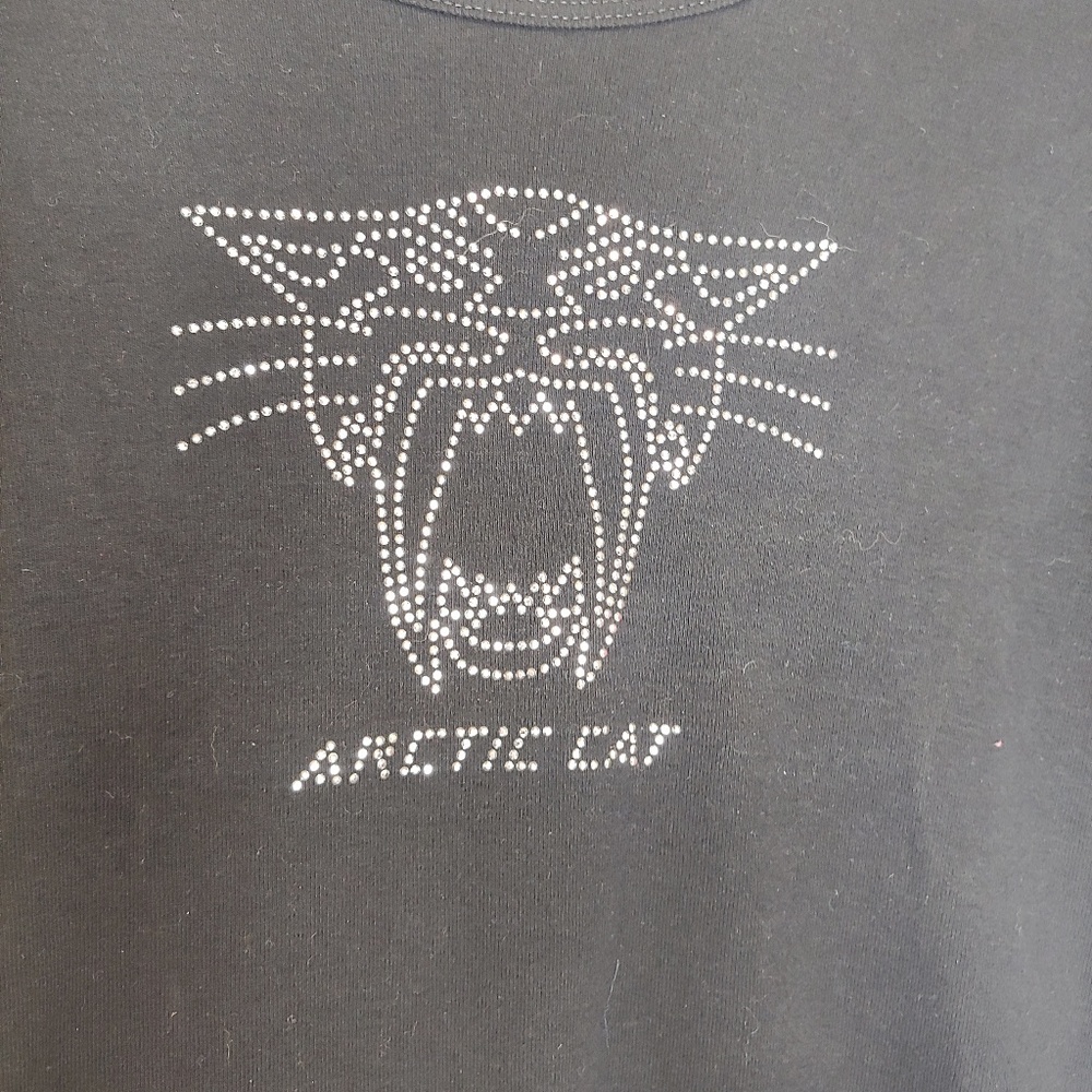 Arctic Cat Blingy Tee XS BLACK SNOWMOBILE